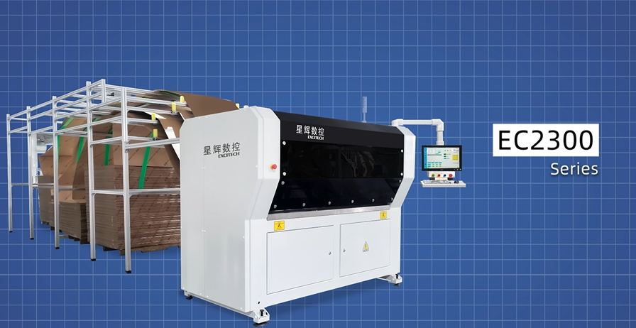 Mesin membuat kotak Excitech CNC 2300, penyelesaian pembungkusan pintar!