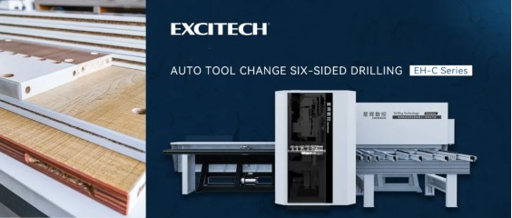 Excitech EH-C Mesin Penggerudian Enam-Bahagian Automatik Alat Mengubah Fungsi.