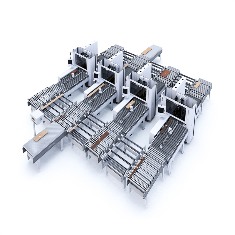 Talian Unit Bersarang CNC Automatik Perabot Panel Pintu